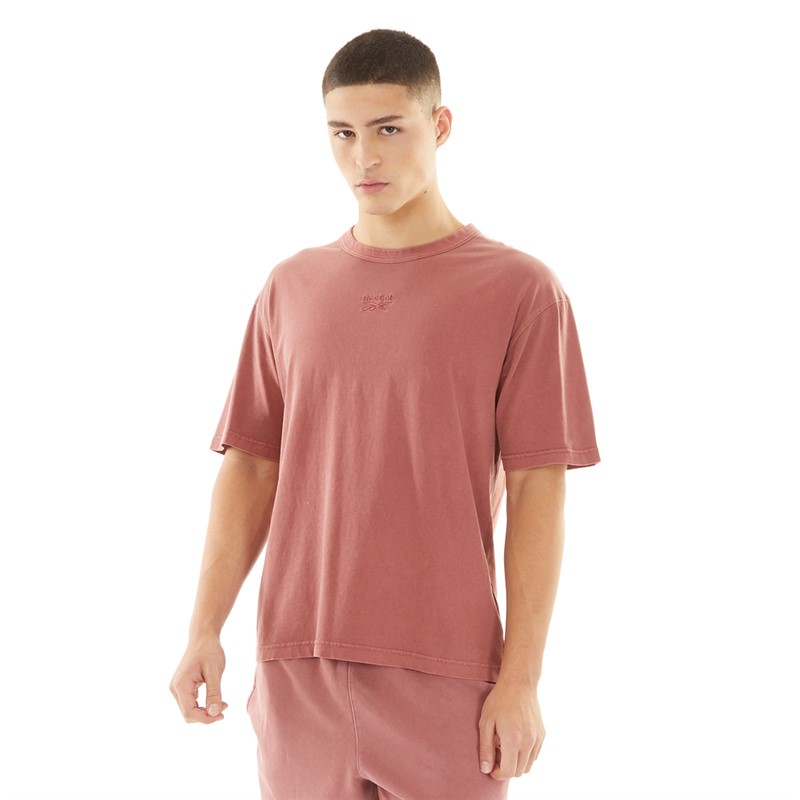 Reebok Mens Reebok Identity Washed T-Shirt Sedona Rose