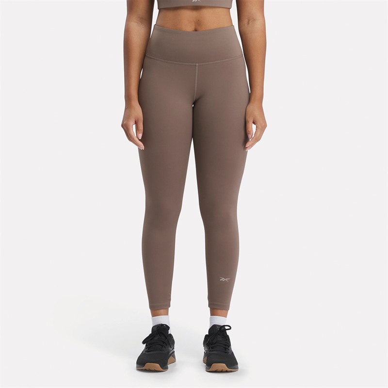 Reebok Womens Active Collection Dreamblend 7/8 Tight Leggings Utility Brown