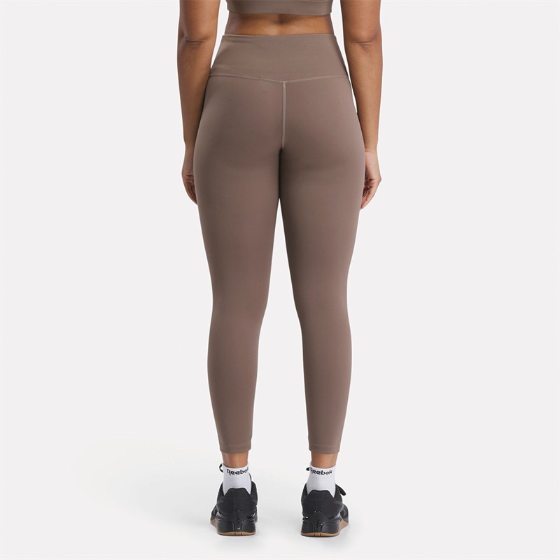 Reebok Womens Active Collection Dreamblend 7/8 Tight Leggings Utility Brown