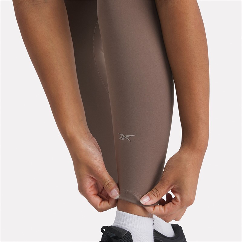 Reebok Womens Active Collection Dreamblend 7/8 Tight Leggings Utility Brown