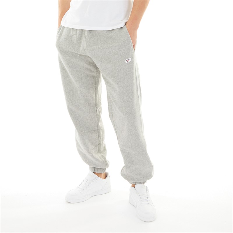 Reebok Mens Court Sport Joggers Medium Grey Heather