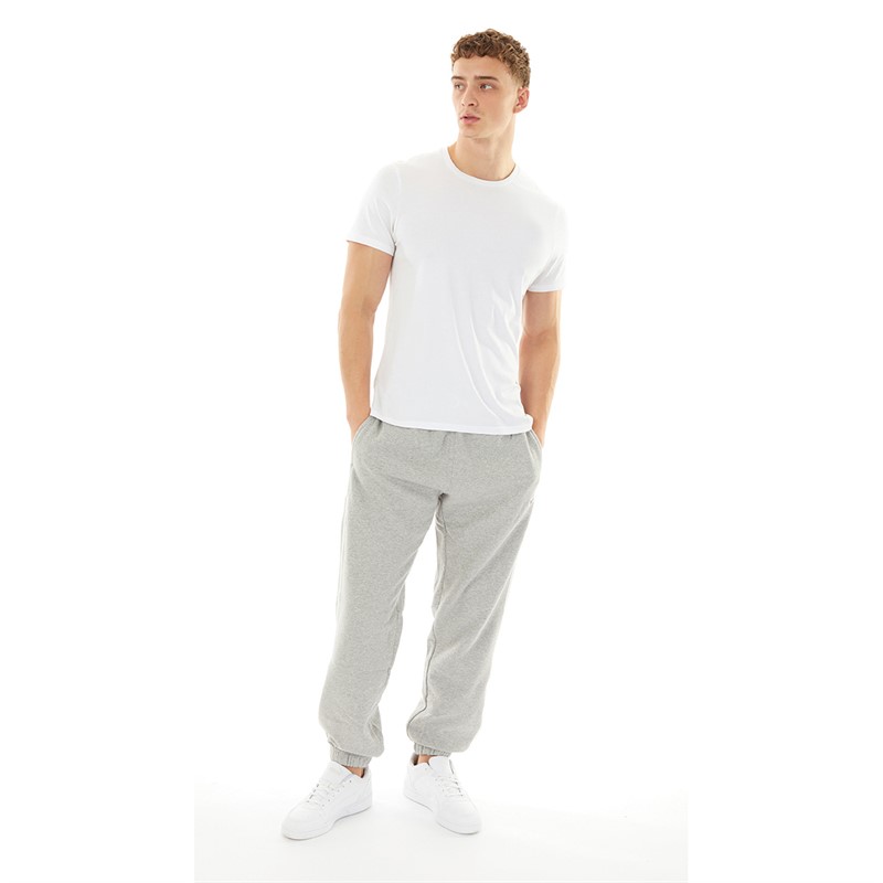 Reebok Mens Court Sport Joggers Medium Grey Heather