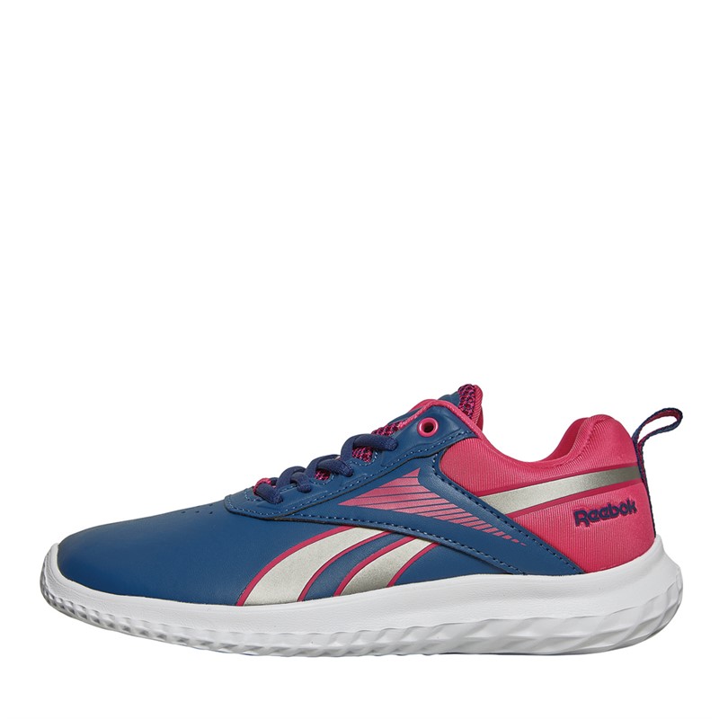 Reebok Junior Girls Reebok Rush Runner 5 Neutral Running Shoes Unifrom Blue/Pewter/Semi Proud Pink