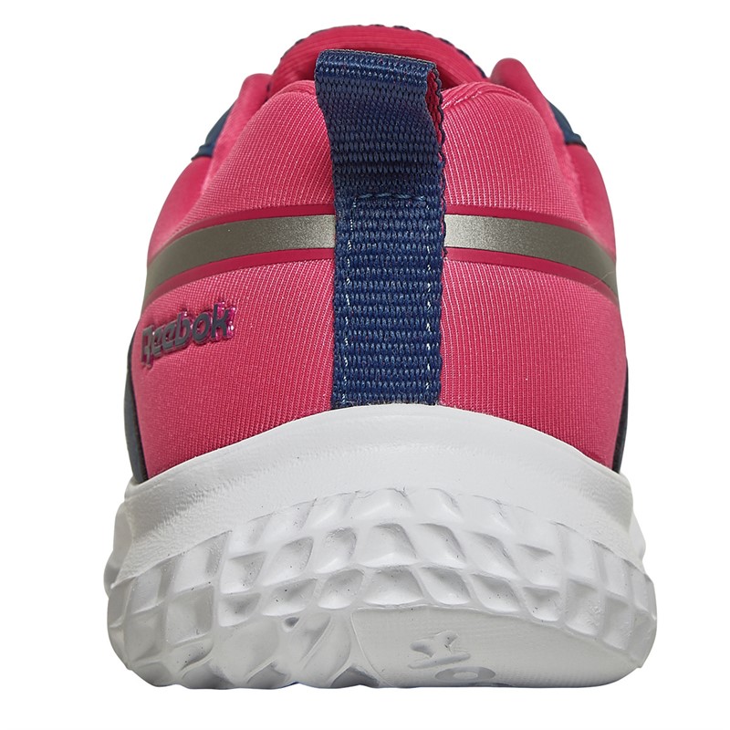 Reebok Junior Girls Reebok Rush Runner 5 Neutral Running Shoes Unifrom Blue/Pewter/Semi Proud Pink