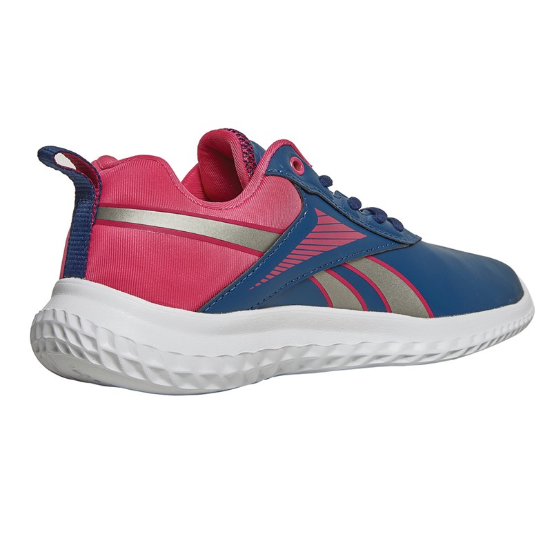 Reebok Junior Girls Reebok Rush Runner 5 Neutral Running Shoes Unifrom Blue/Pewter/Semi Proud Pink