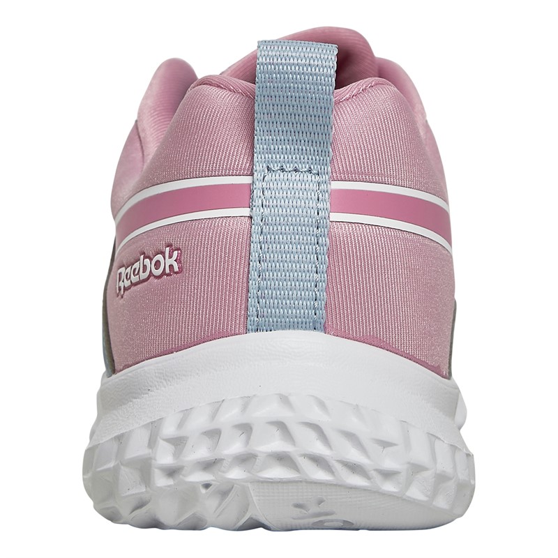 Reebok Junior Girls Reebok Rush Runner 5 Neutral Running Shoes Pale Blue/White/Jasmine Pink