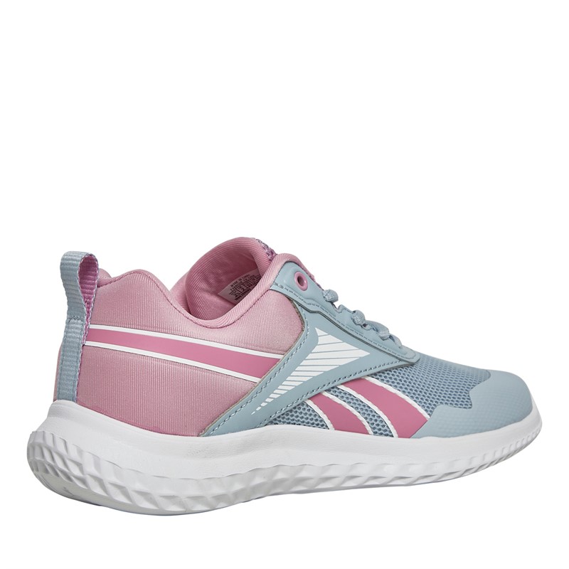 Reebok Junior Girls Reebok Rush Runner 5 Neutral Running Shoes Pale Blue/White/Jasmine Pink