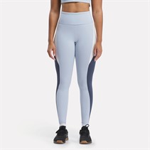 Reebok Womens Lux Colorblock High Rise Tight Leggings Pale Blue/East Coast Blue