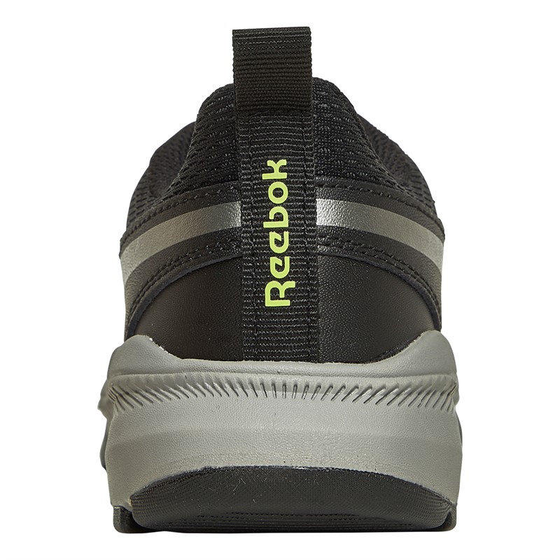 Reebok Junior Boys Reebok XT Sprinter 2 Neutral Running Shoes Night Black/Pewter/Acid Yellow