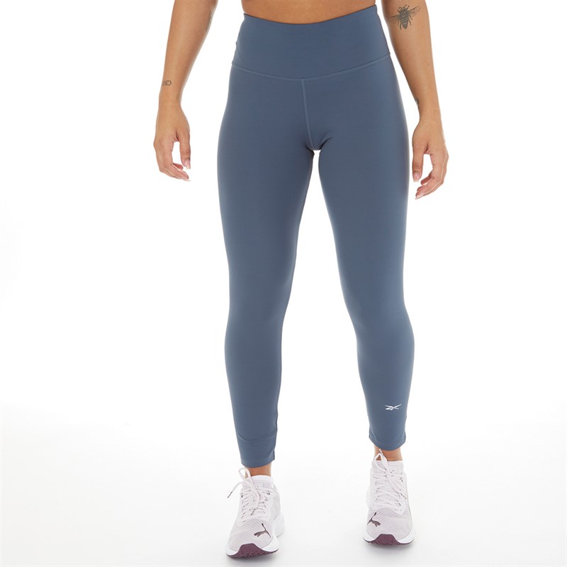 Reebok Womens Active Collection Dreamblend 7/8 Tight Leggings East Coast Blue