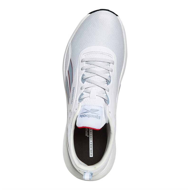 Reebok Womens Reebok Lite Plus 4 Neutral Running Shoes White/Pale Blue/Vector Red