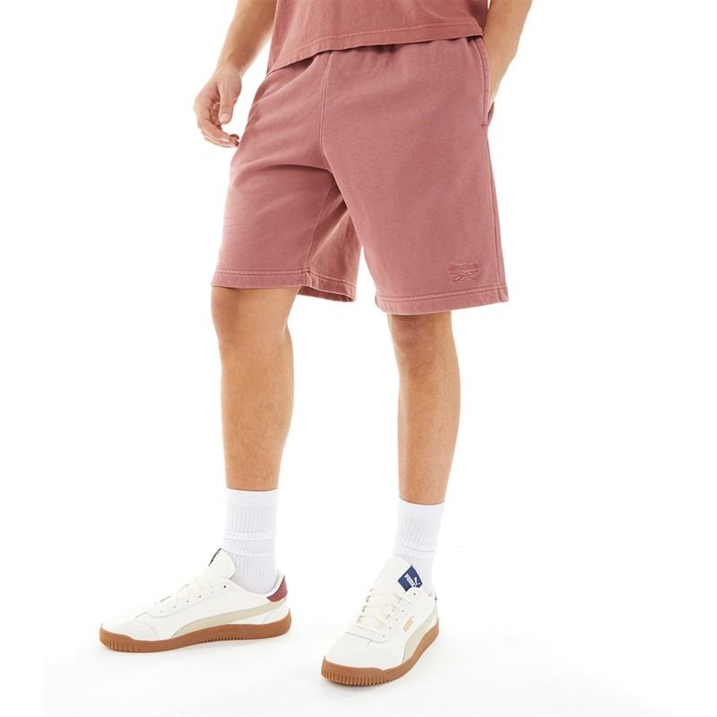 Reebok Mens Identity Washed Shorts Sedona Rose