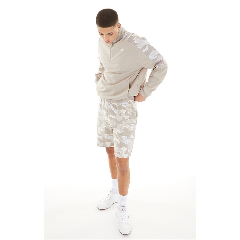 Reebok Mens Identity Motion Camo Shorts Ash