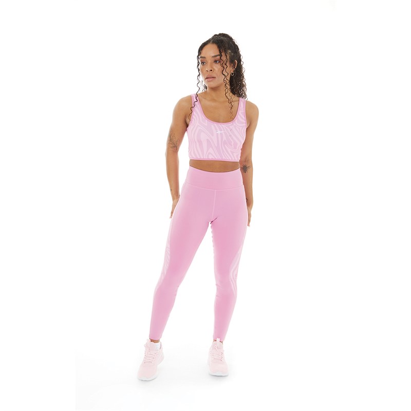 Reebok Womens Modern Safari Tight Leggings Jasmine Pink