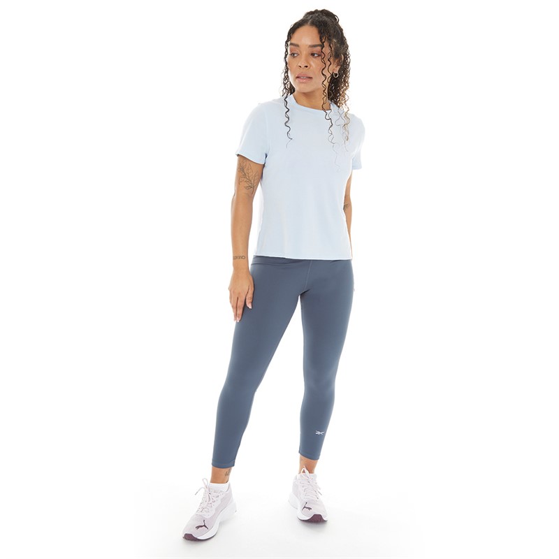 Reebok Womens Chill+ Athletic T-Shirt Pale Blue