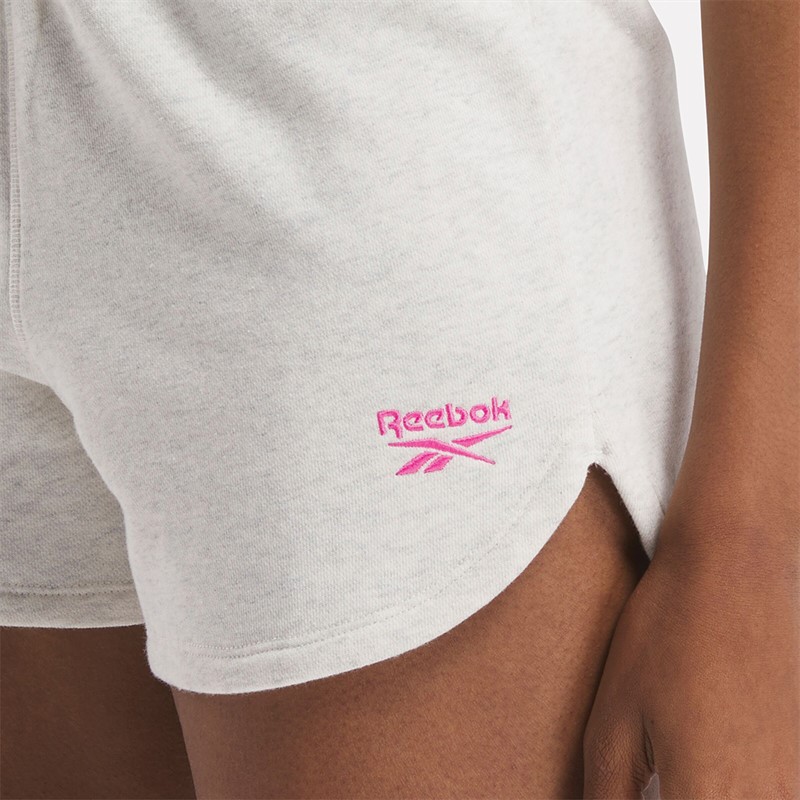 Reebok Womens Identity French Terry Shorts Chamel