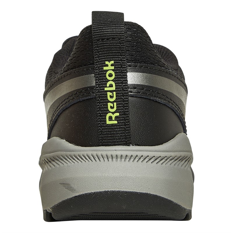 Reebok Boys Reebok XT Sprinter 2 ALT Elasticated Laces Neutral Running Shoes Night Black/Pewter/Acid Yellow