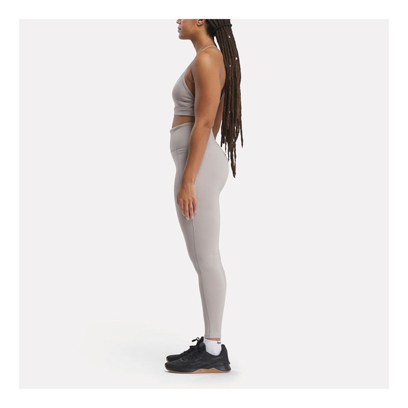 Reebok Womens Lux High Rise Tight Leggings Ash