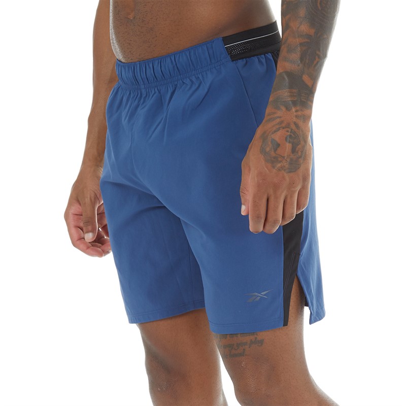 Reebok Mens Speed Short 4.0 Training Shorts Uniform Blue