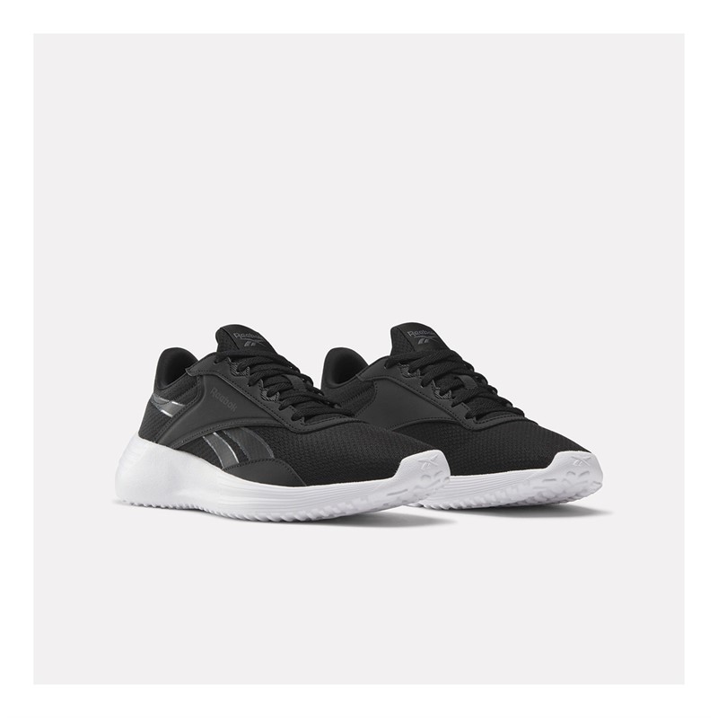 Reebok Womens Reebok Lite 4 Neutral Running Shoes Core Black/White/Pure Grey