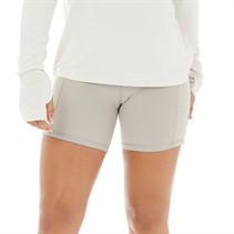 Reebok Womens Lux Bootie Shorts Ash