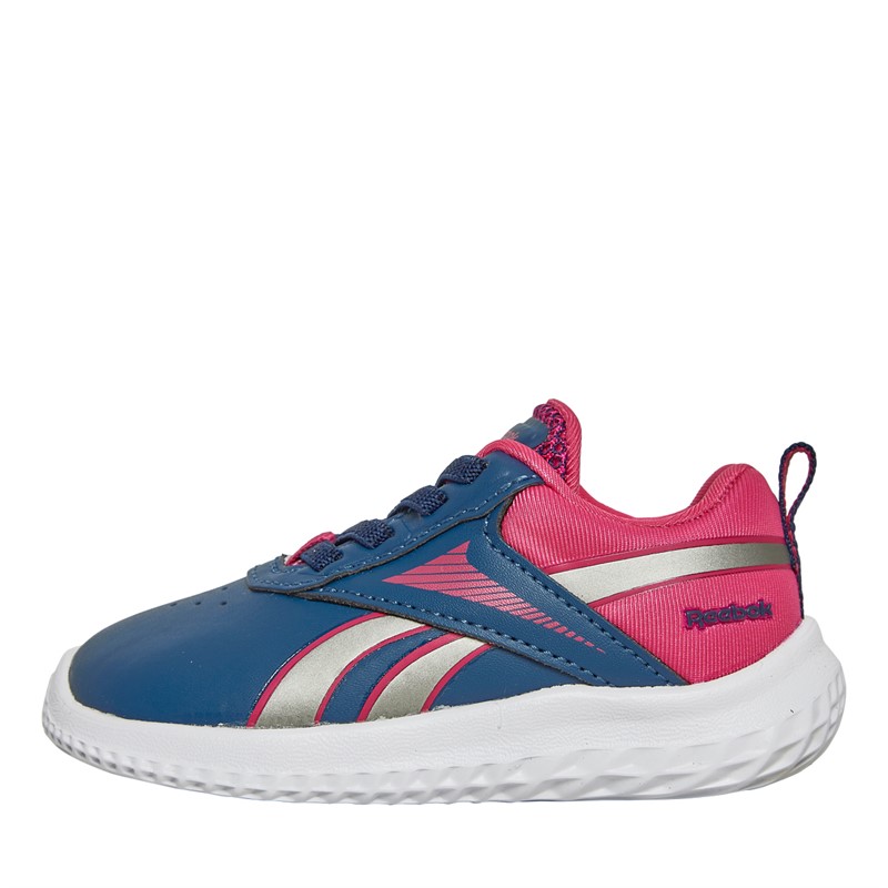 Reebok Infant Girls Reebok Rush Runner 5 Neutral Running Shoes Unifrom Blue/Pewter/Semi Proud Pink