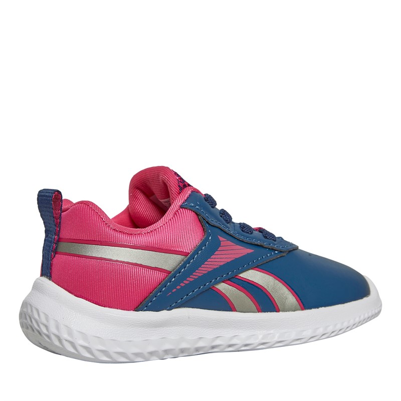 Reebok Infant Girls Reebok Rush Runner 5 Neutral Running Shoes Unifrom Blue/Pewter/Semi Proud Pink