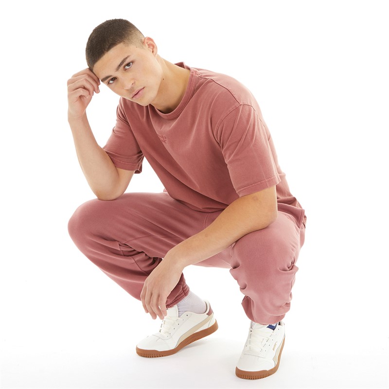 Reebok Mens Identity Washed Joggers Sedona Rose