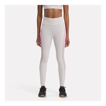 Reebok Womens Lux Colorblock High Rise Tight Leggings Moonstone/Ash