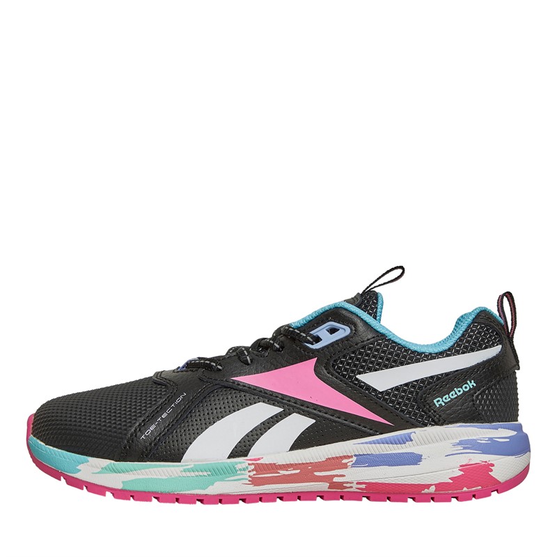 Reebok Junior Girls Reebok Durable XT Neutral Running Shoes Core Black/True Pink/Digital Blue