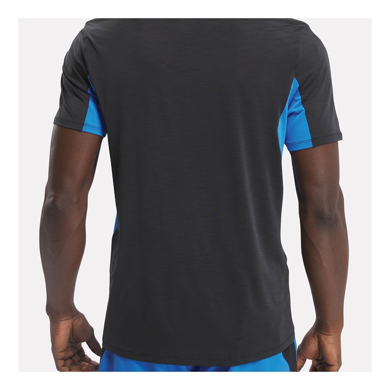 Reebok Mens Chill Athlete 2.0 T-Shirt Black/Kinblu