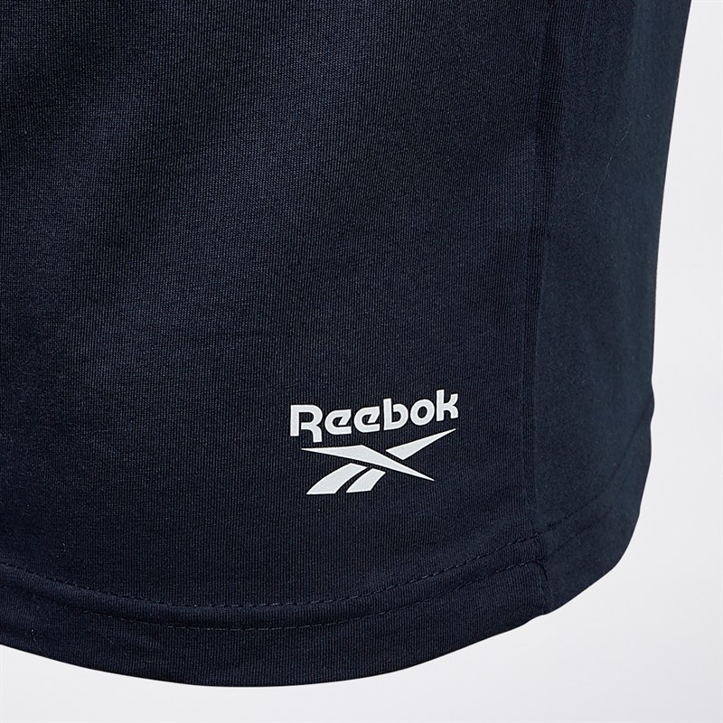 Reebok Mens Santo Three Pack T-Shirts Navy/Grey Marl/White
