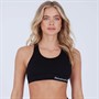 Reebok Womens Alexa Seamless Bra Top Black