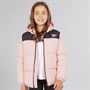 Reebok Junior Girls Padded Hooded Jacket Pink