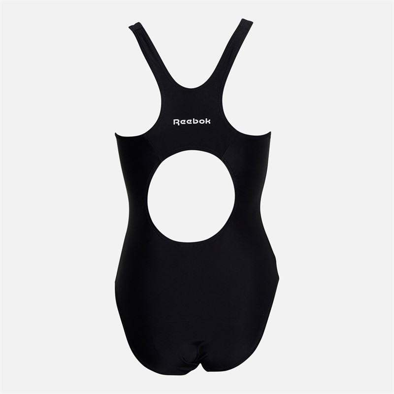 Reebok Womens Adelia Racerback Swimsuit Black