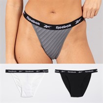 Reebok Womens Kathy Three Pack Briefs Black/Print/White