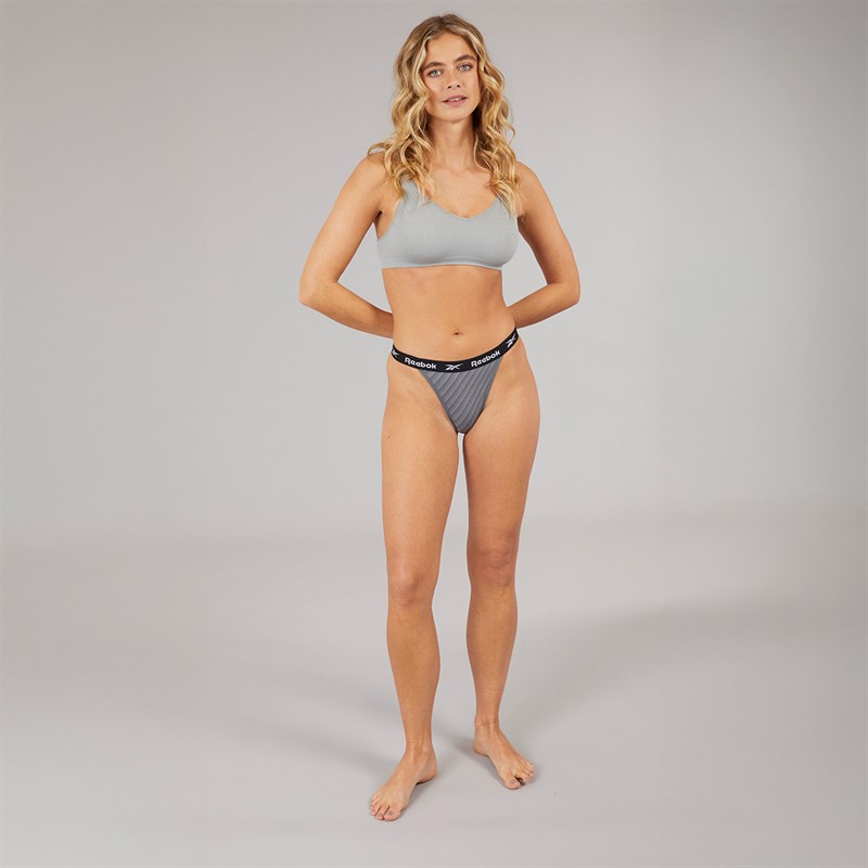 Reebok Womens Kathy Three Pack Briefs Black/Print/White