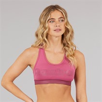 Reebok Womens Tiana Performance Racer Back Bra Top Studio Pink