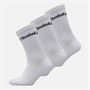 Reebok Unisex Three Pack Cushioned Crew Socks 01 White