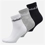 Reebok Three Pack Cushioned Quarter Socks 03 White/Grey/Black