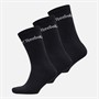 Reebok Three Pack Cushioned Crew Socks 02 Black