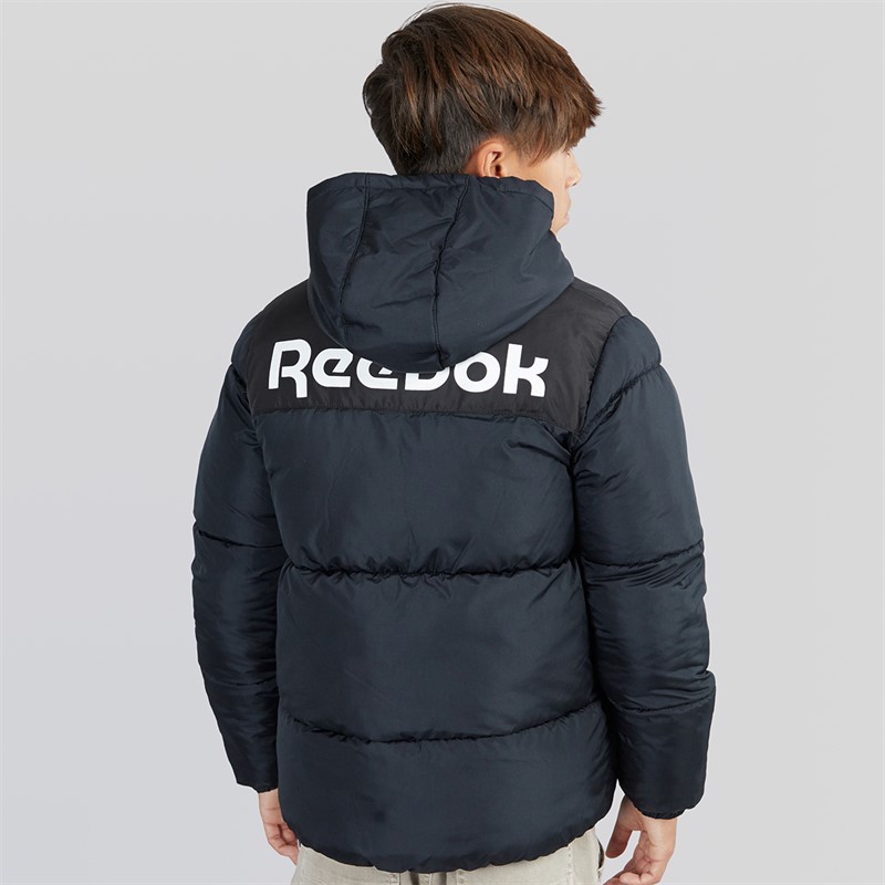Reebok Junior Boys Padded Hooded Jacket Black