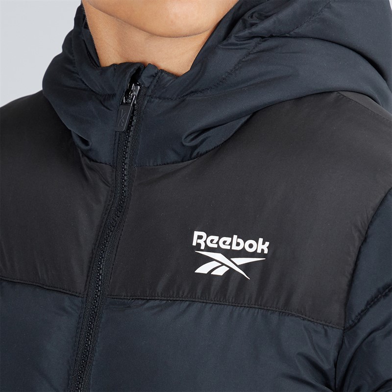 Reebok Junior Boys Padded Hooded Jacket Black