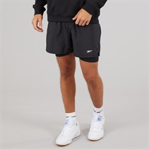 Reebok Mens Athlete Hype 2-In-1 Shorts Black