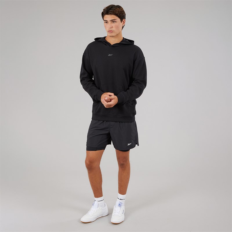 Reebok Mens Athlete Hype 2-In-1 Shorts Black