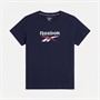 Reebok Junior Boys Hero Logo T-Shirt Navy