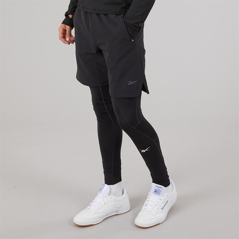 Reebok Mens ID Train Compression Tight Leggings Night Black