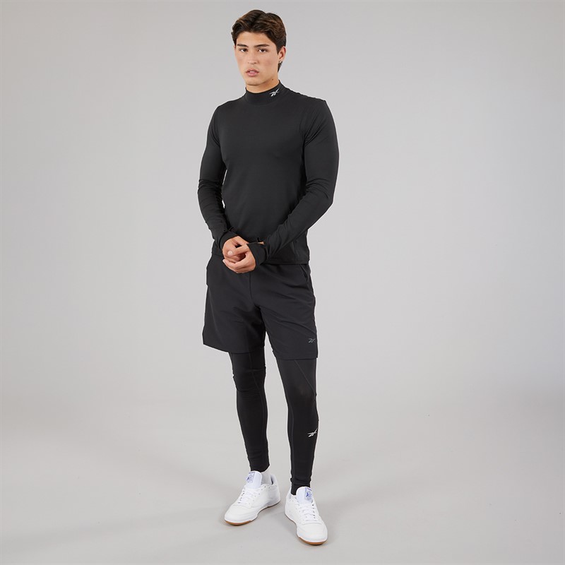 Reebok Mens ID Train Compression Tight Leggings Night Black