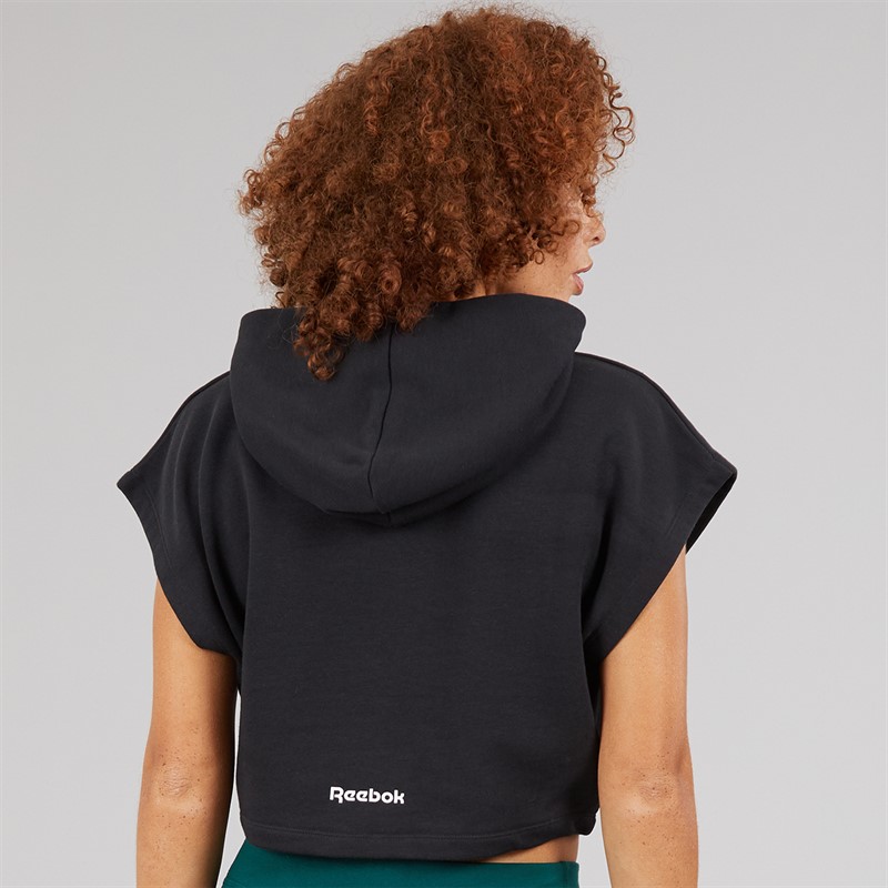 Reebok Womens Crop Hoodie Black