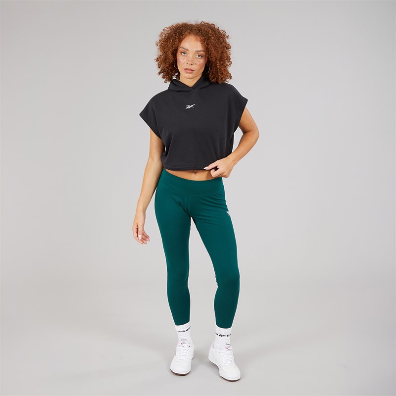 Reebok Womens Crop Hoodie Black